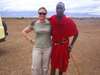 Maureen Stover - making friends with the Maasai in Tanzania